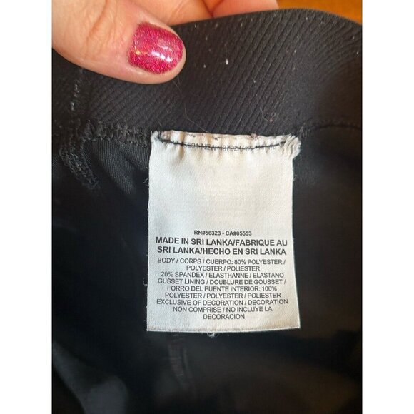 Nike Pro Leggings Womens M Purple Linear Rain Print Reflective Crop Stretch - Picture 6 of 6